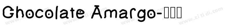 Chocolate Amargo字体转换